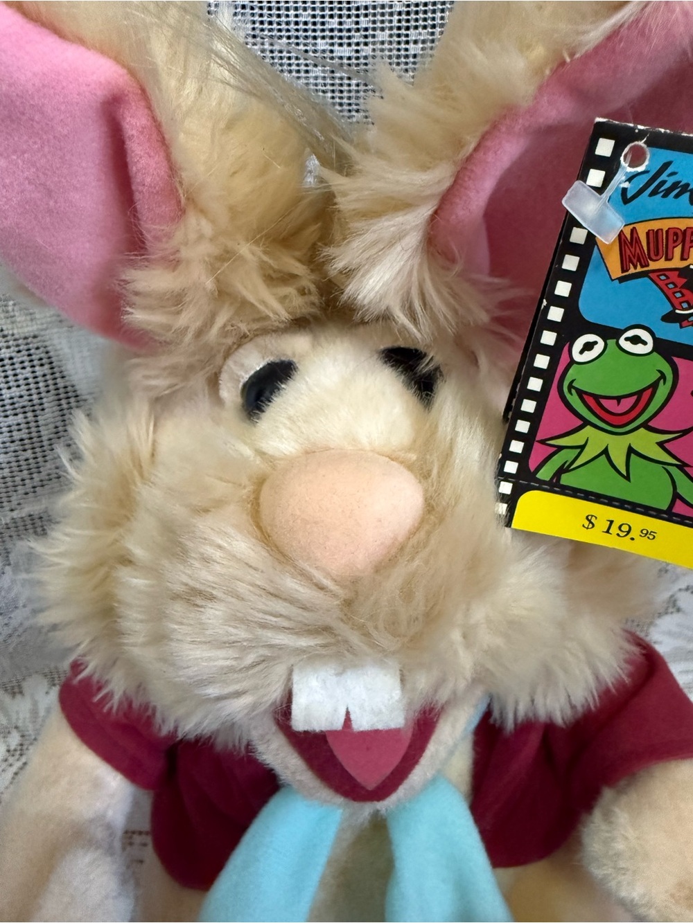 Vintage Muppets Christmas Carol Bean Bunny Plush - Picture 3 of 7
